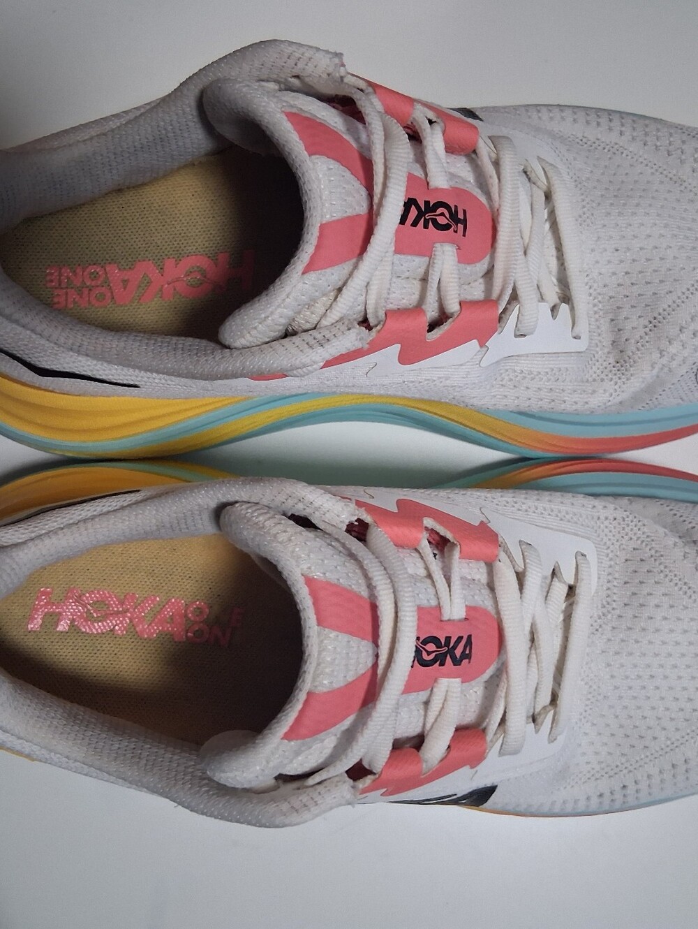 Hoka Skyward X Blanc de Blanc/ Swim Day Women's Running Shoe * Size: 9B - Picture 6 of 8